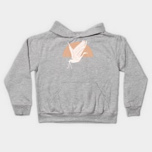 Peachy Crane Kids Hoodie